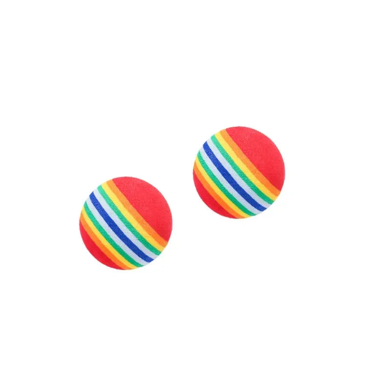 Rainbow Foam Balls for Cats