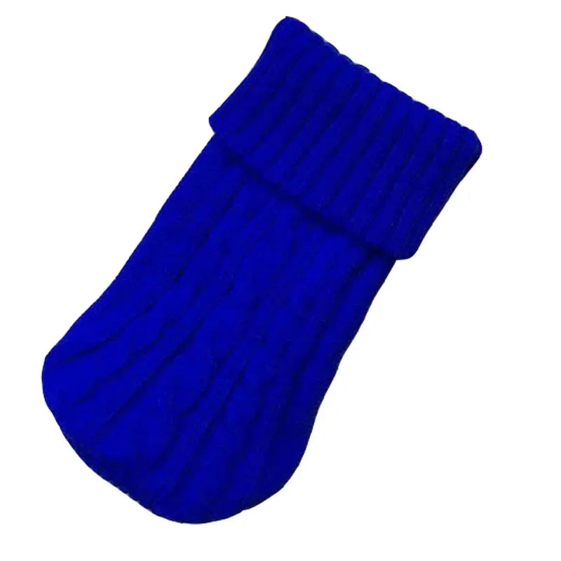 Knitted Dog Jumper for Small Dogs - DeepBlue / 2XL(14) 4-7 kg