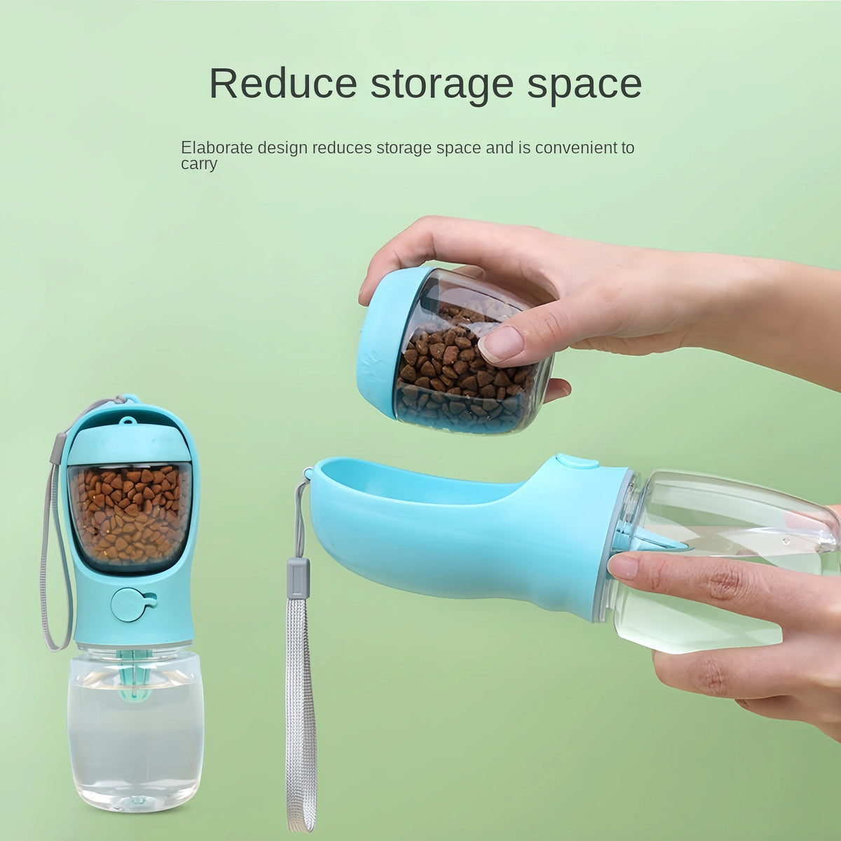2-in-1 Travel Water Bottle and Food Pot