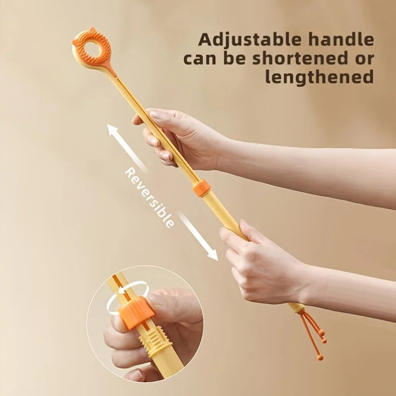2-in-1 Cat Tickler and Massager Wand