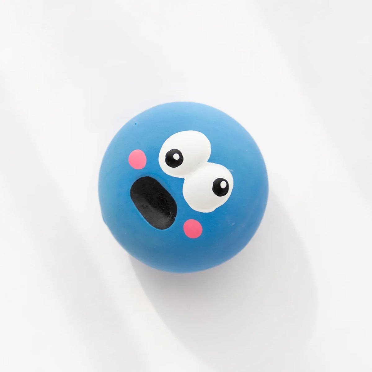 Squeaky Latex Eyeball Ball for Dogs - Blue
