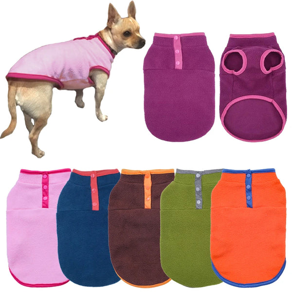 Soft Fleece Vest for Small Dogs and Cats