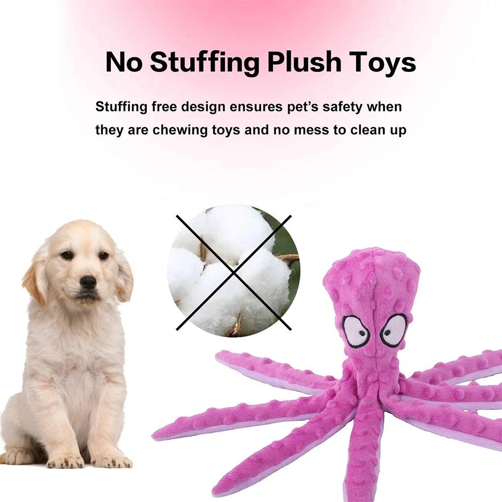 No-Stuffing Octopus Dog Toy