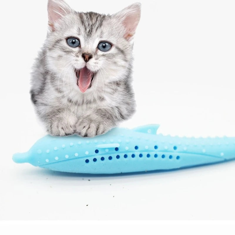 Silicone Fish Chew Toy for Cats