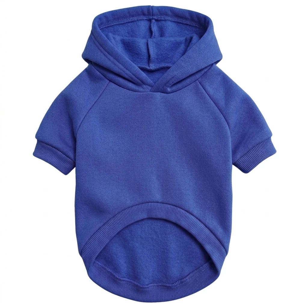 Warm Hoodie for Large Dogs - Blue / S (1 to 1.5 kg)