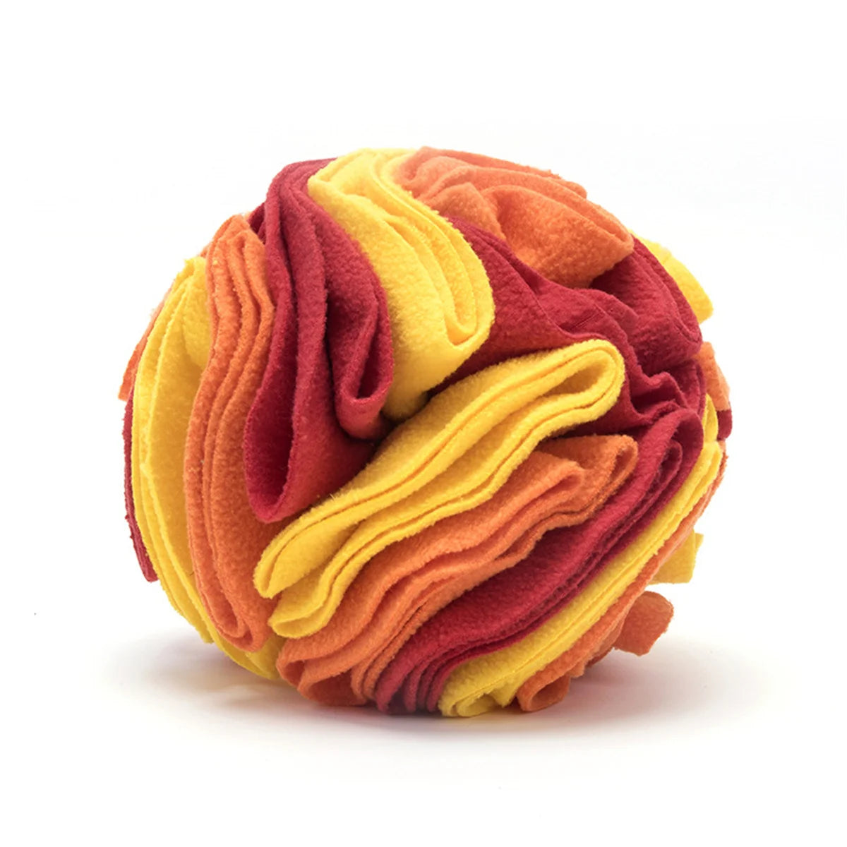 Snuffle Ball Treat Puzzle - Red and yellow / 20 cm