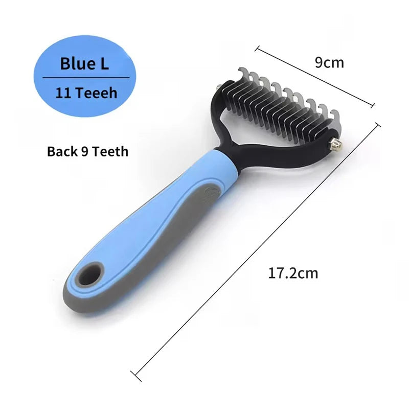 Double-Sided Dematting Comb for Dogs and Cats - L