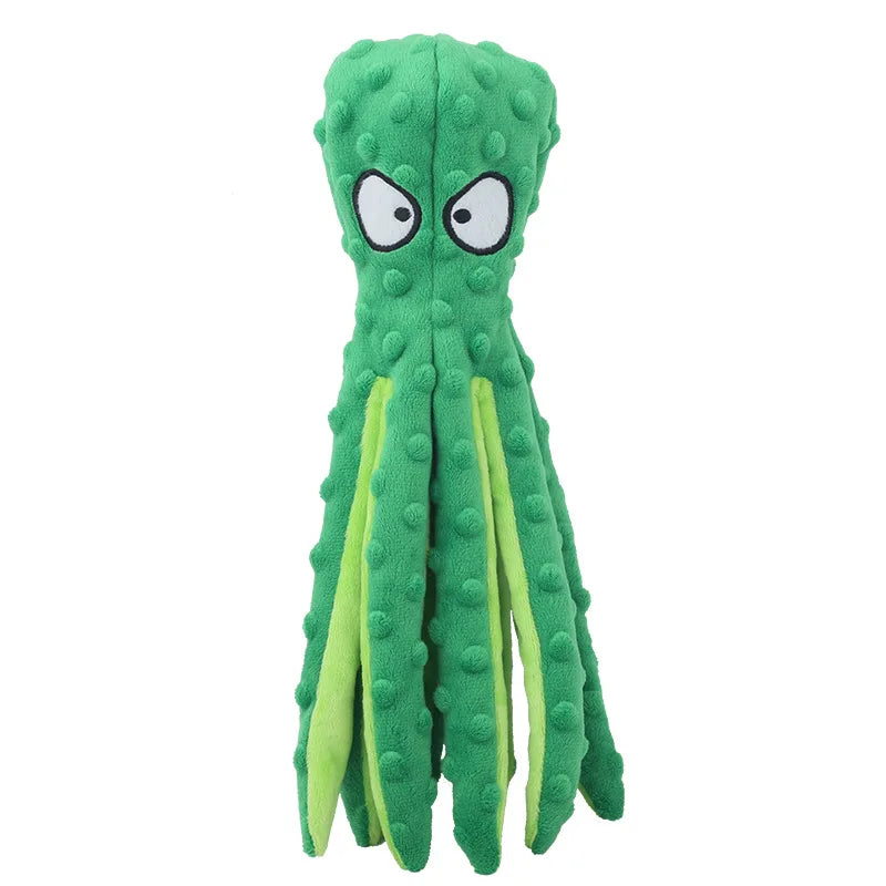 Plush Animal Squeaky Dog Toys - Green