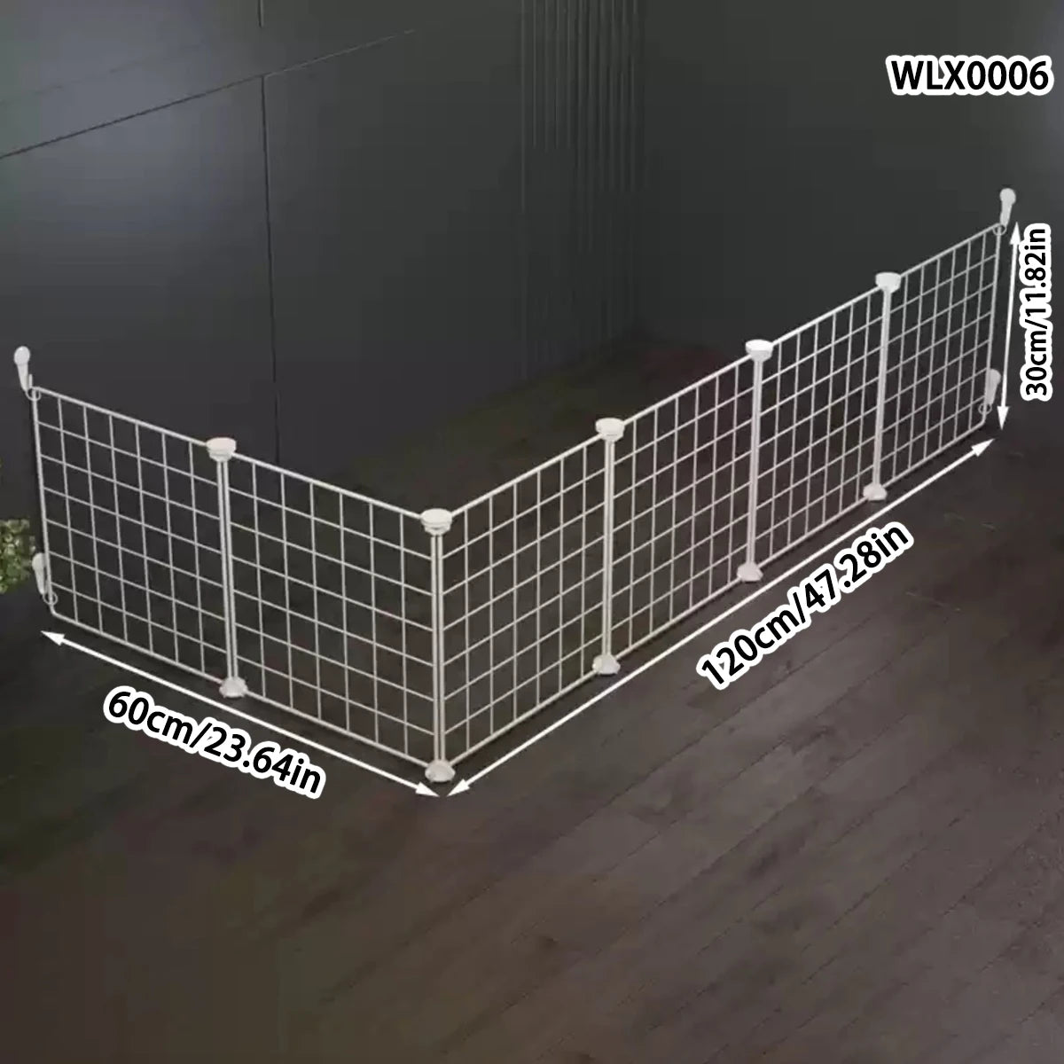 Wire Panel Puppy Pen - Corner, 60 + 120 cm