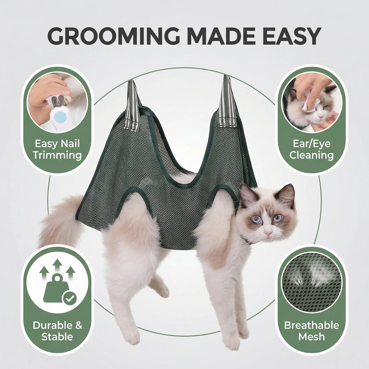 Pet Grooming Hammock for Nail Trimming