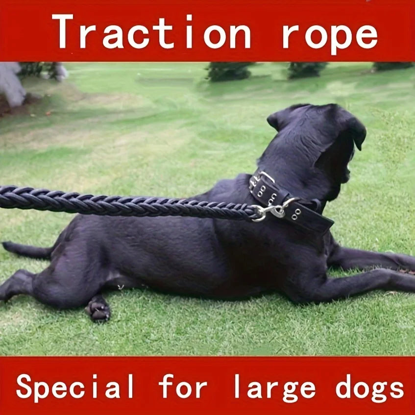 Thick Braided Rope Lead for Large Dogs