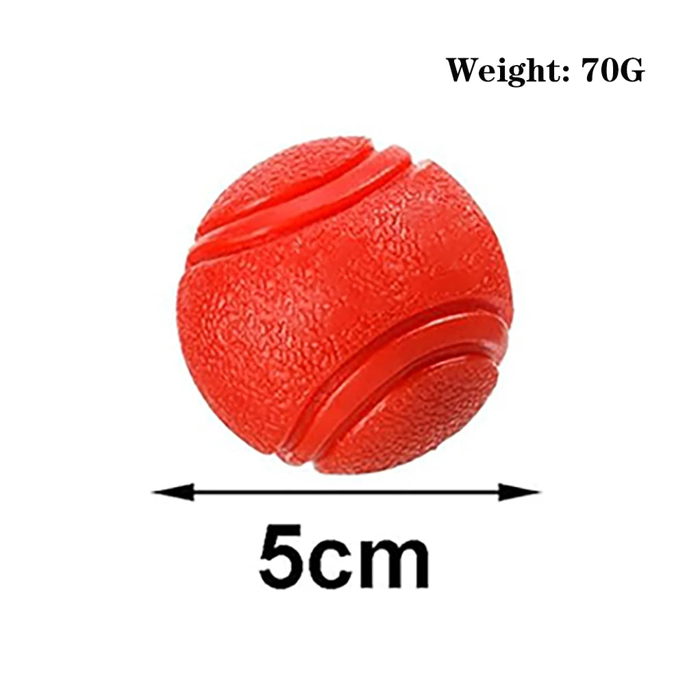 Solid Rubber Fetch Ball - Red, S (5 cm)