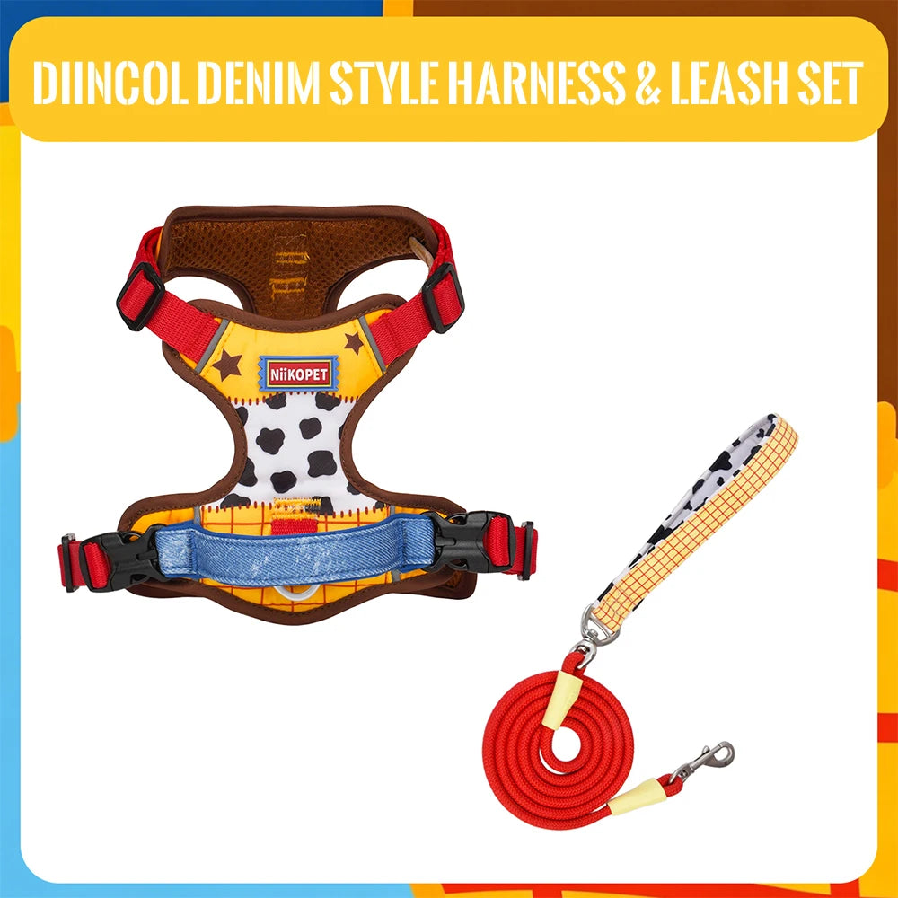 Printed Mesh Harness, Optional Lead - Harness and lead / XXS