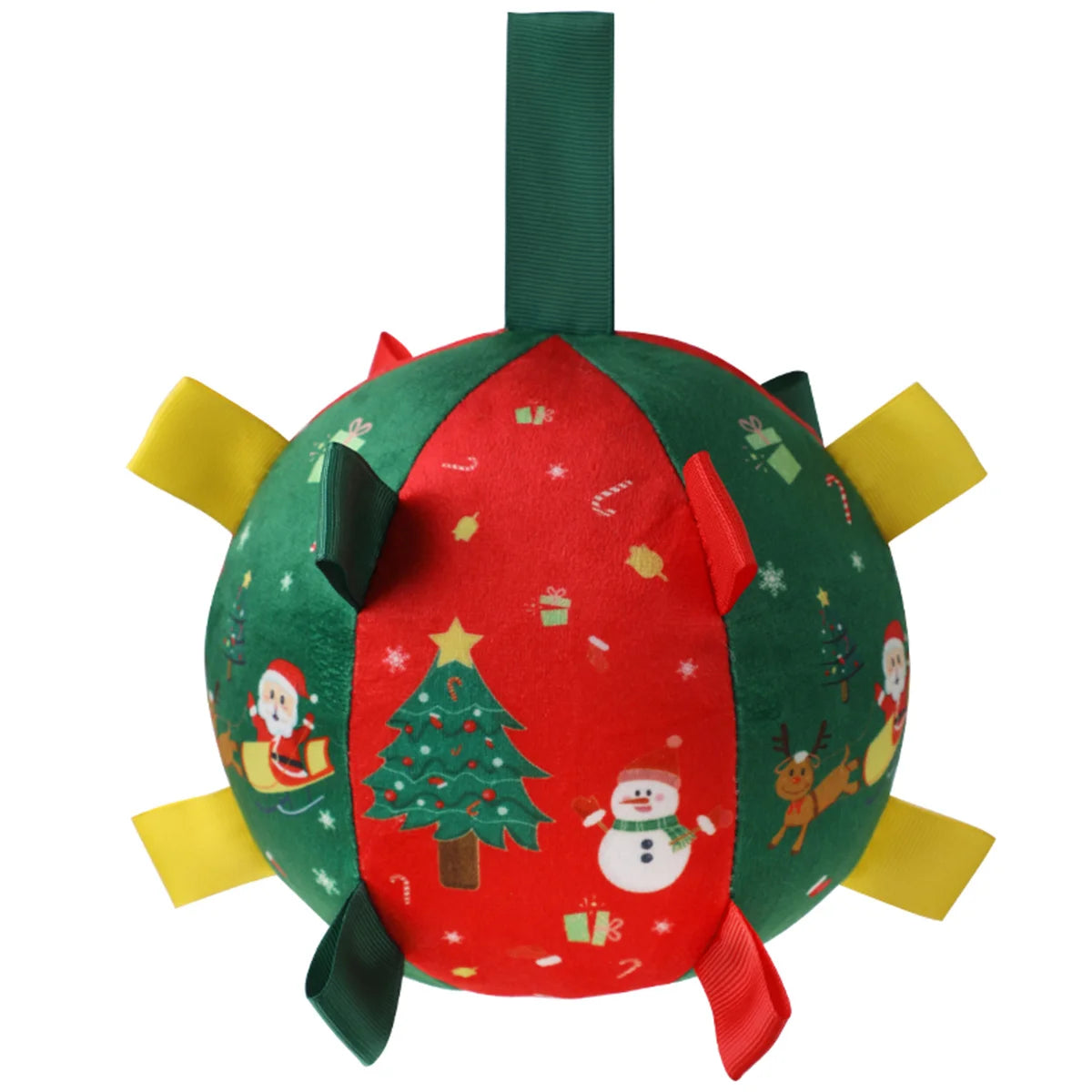 Football with Grab Tabs for Dogs - Red