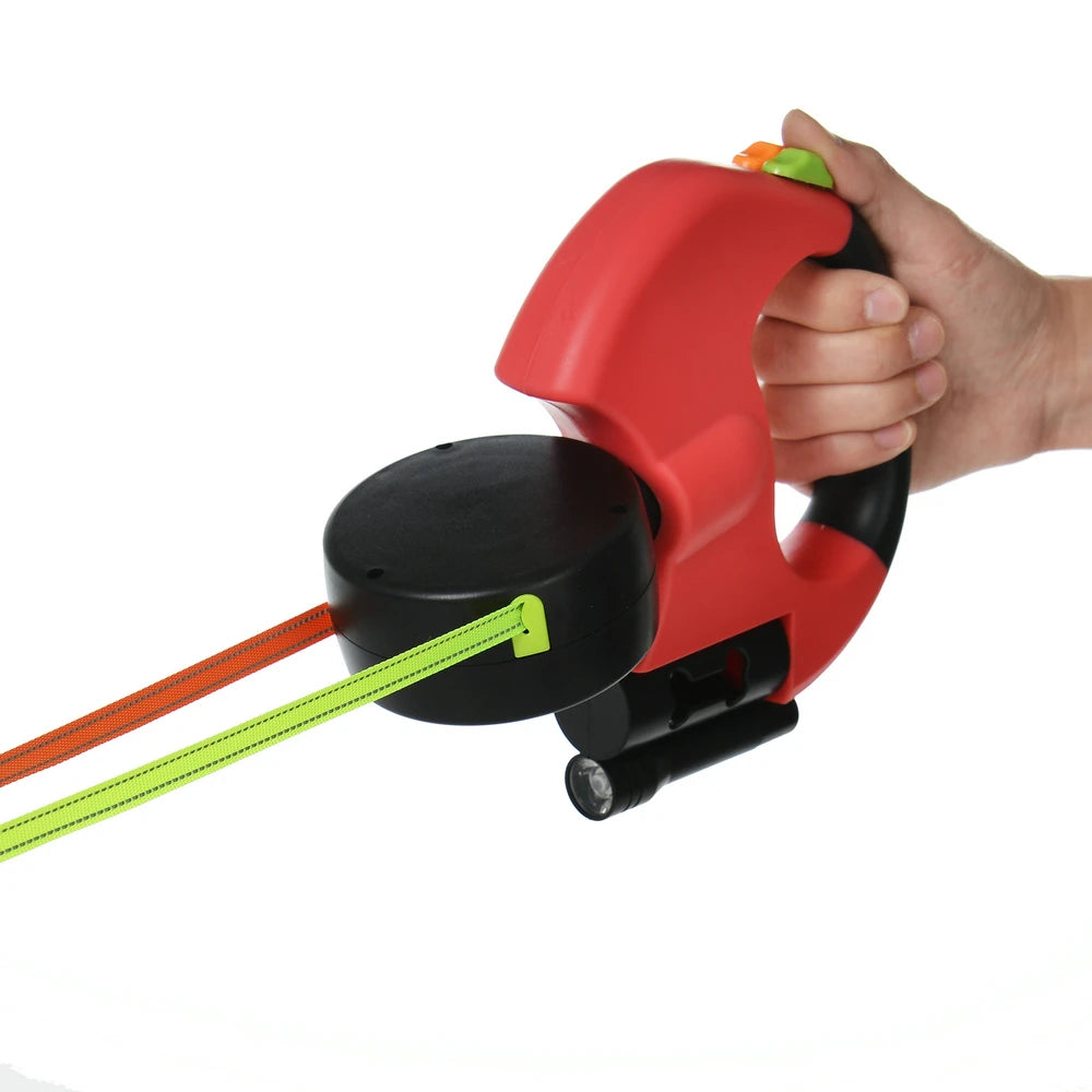 Retractable Lead for Two Small Dogs, 3 m