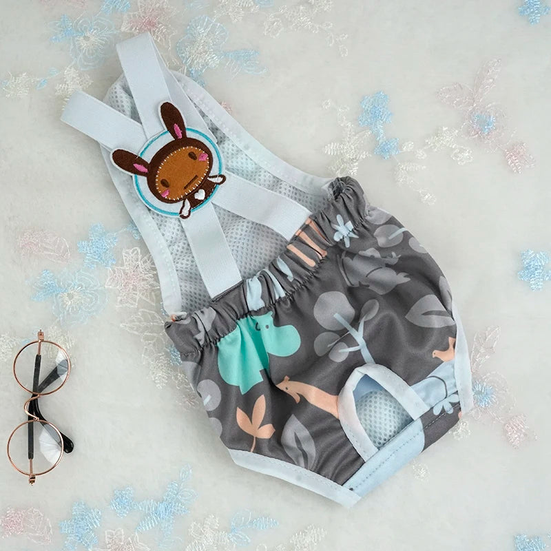 Washable Pants for Female Dogs - Grey / M (2 to 3.5 kg)