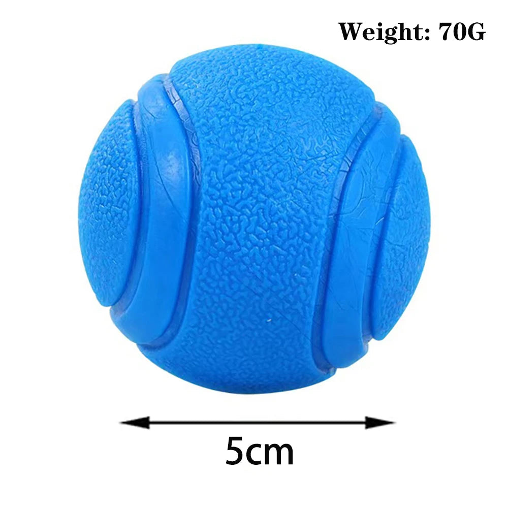 Solid Rubber Fetch Ball - Blue, S (5 cm)