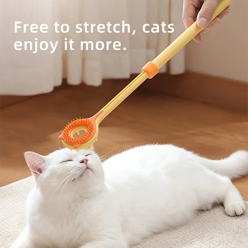 2-in-1 Cat Tickler and Massager Wand
