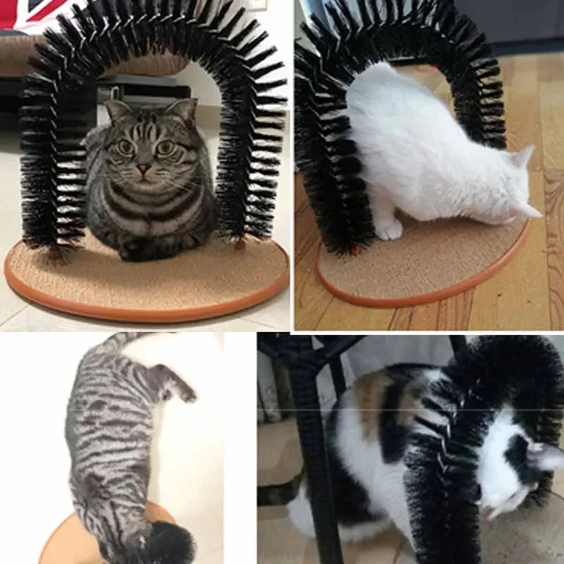 Cat Self-Grooming Arch with Scratch Pad