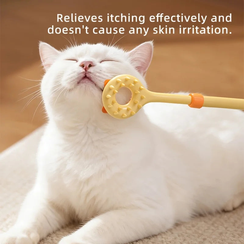 2-in-1 Cat Tickler and Massager Wand