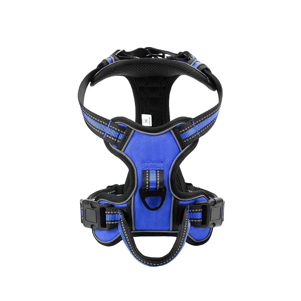 Reflective No-Pull Dog Harness - Blue / L