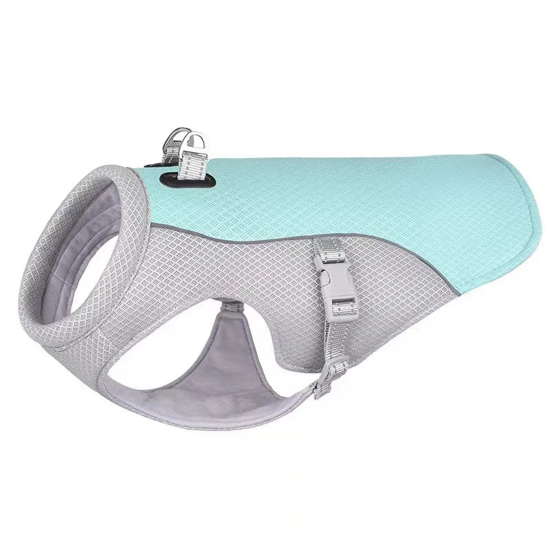 Cooling Vest Harness for Dogs - Blue / L