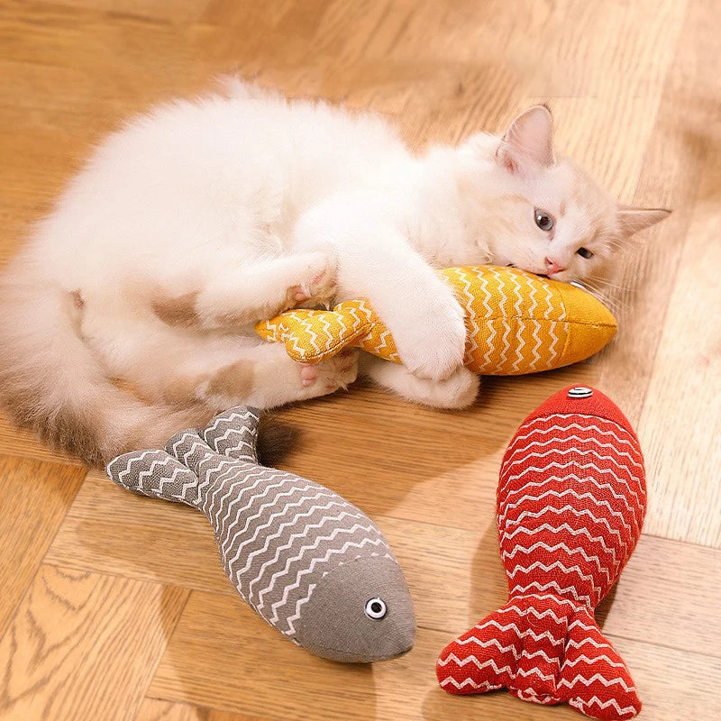 Plush Fish Kicker Cat Toy