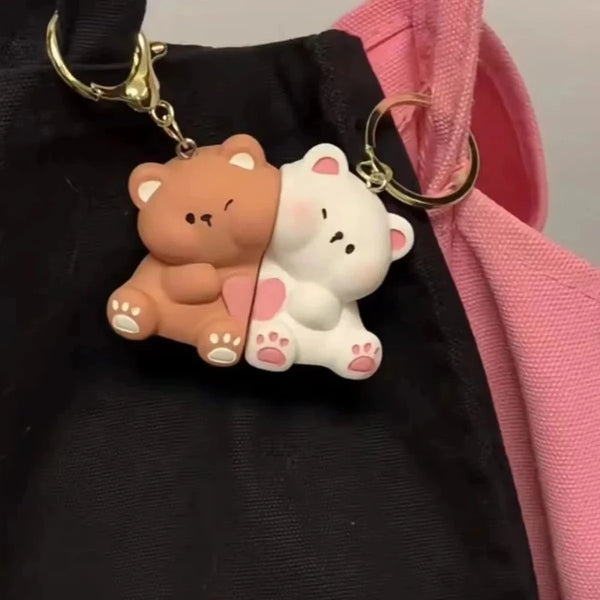 Magnetic Puppy Couple Keyrings (Pair)