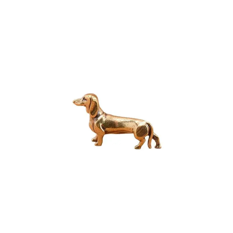 Brass Dachshund Figurine