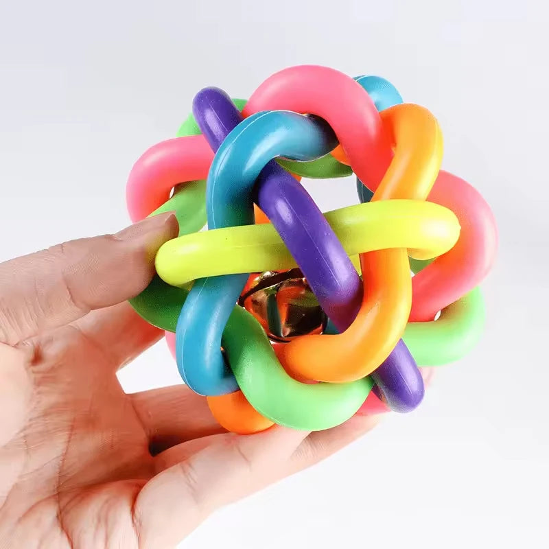 Rainbow Bell Ball Chew Toy