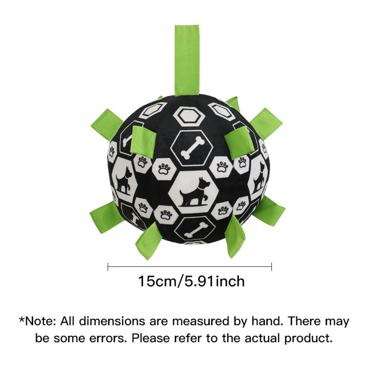 Football with Grab Tabs for Dogs