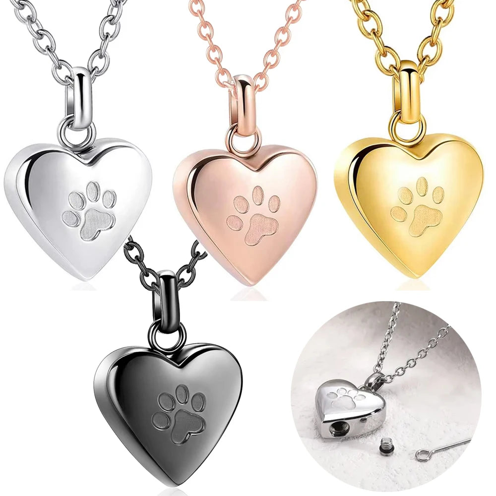 Paw Heart Keepsake Necklace