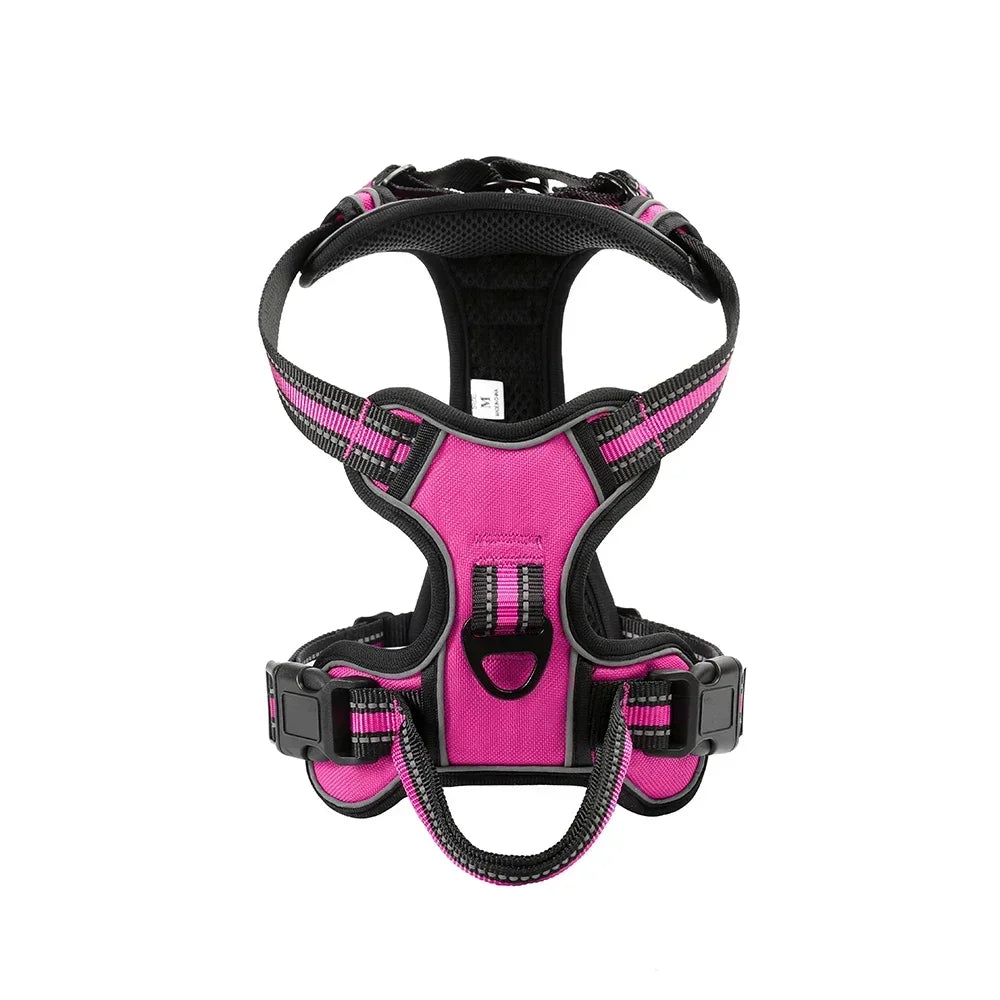 Reflective No-Pull Vest Harness - Rose / L