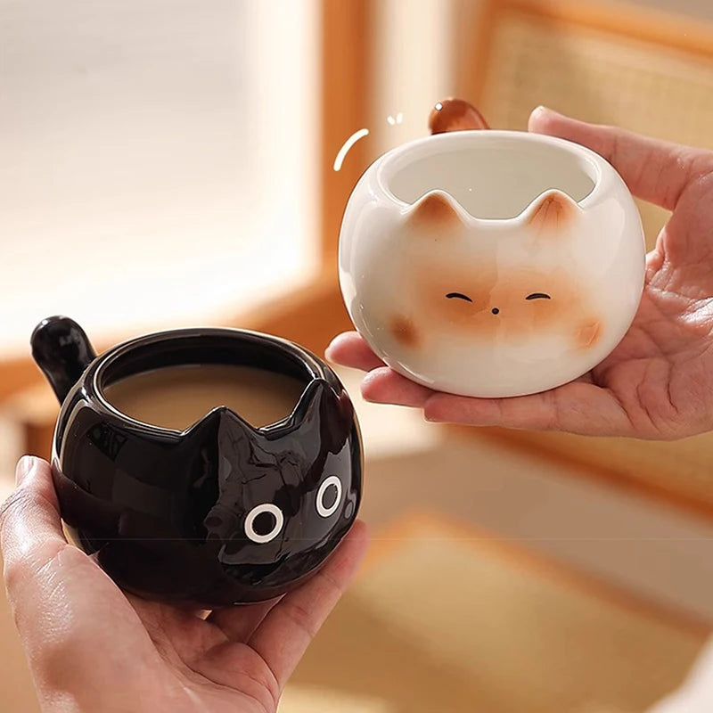 Kitten Face Coffee Cup (210ml)