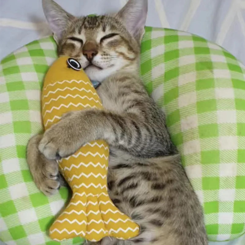 Plush Fish Kicker Cat Toy