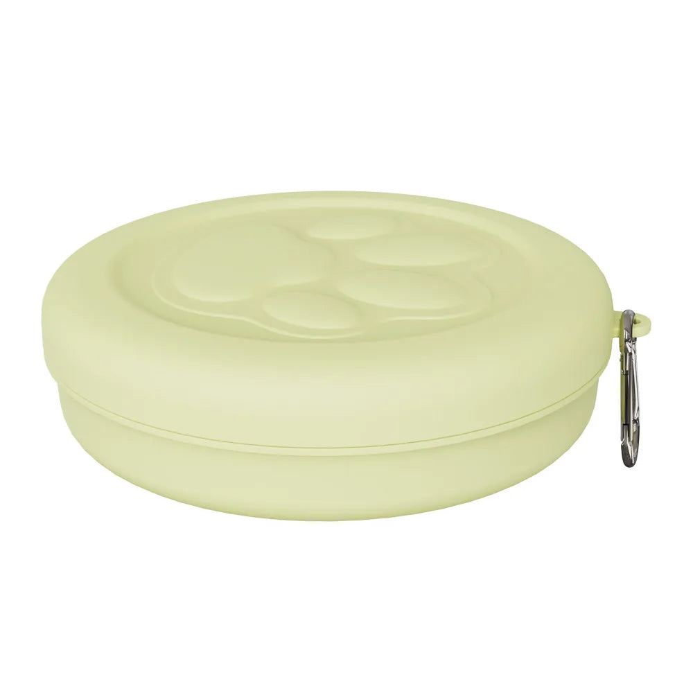 2-in-1 Travel Dog Bowl with Treat Compartment