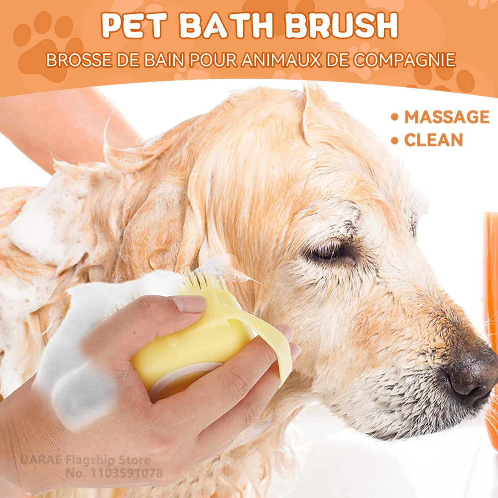 Silicone Bath Brush with Shampoo Dispenser