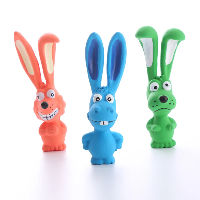 Latex Rabbit Squeaky Toy