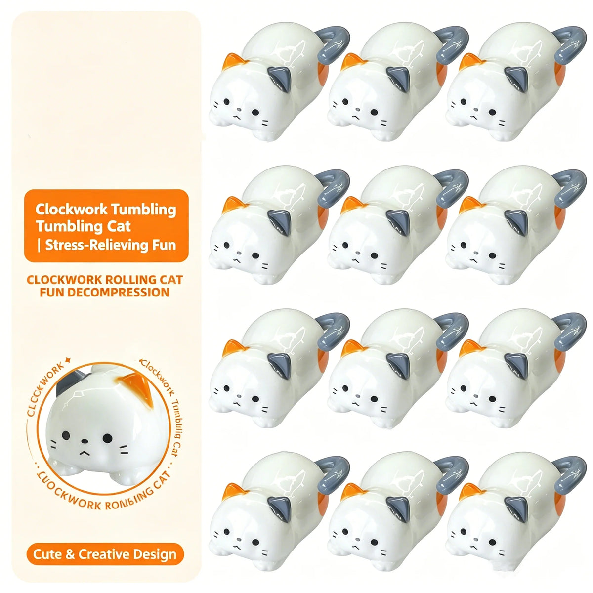 Clockwork Rolling Cat Toys