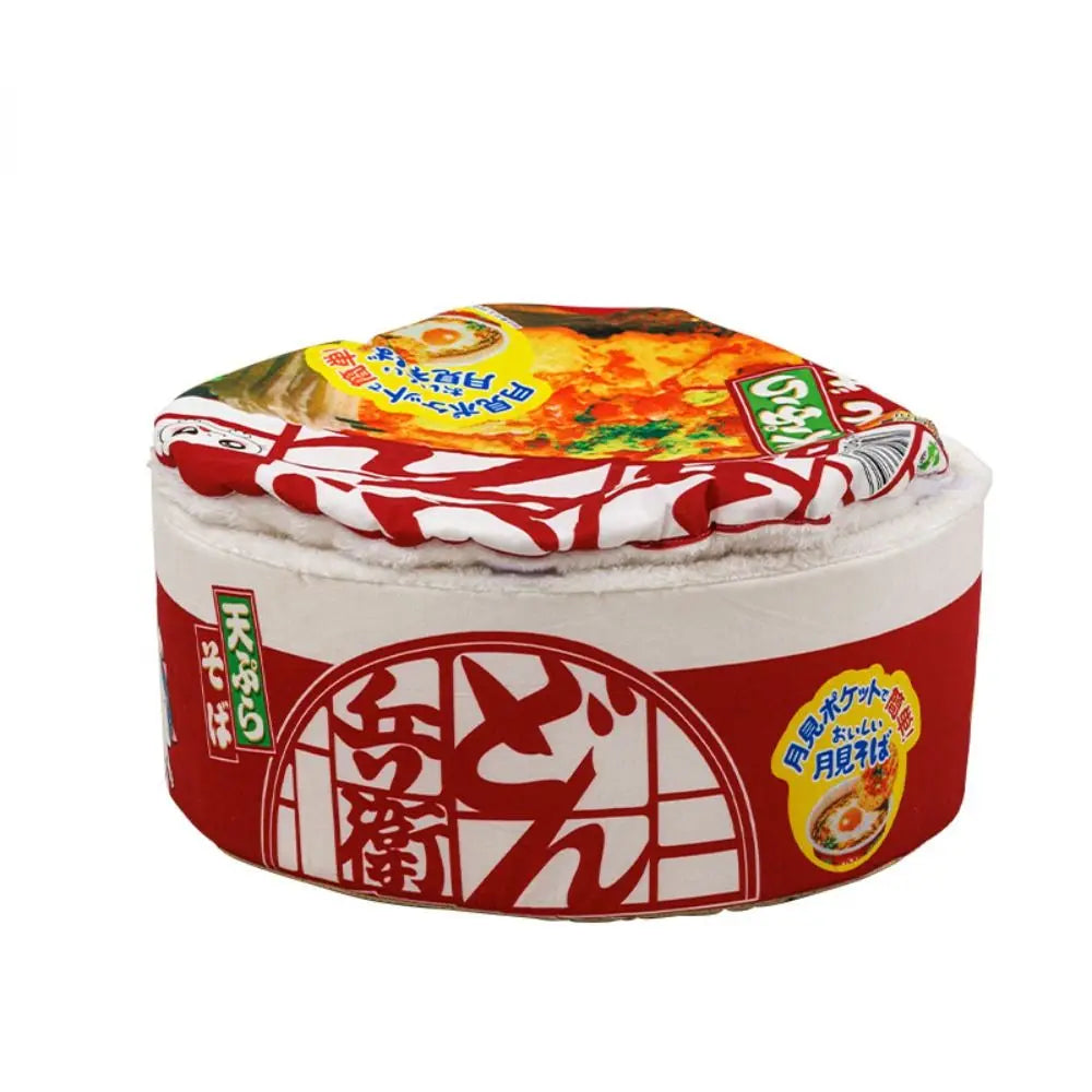 Instant Noodle Cup Pet Bed - Red / M (40 cm)
