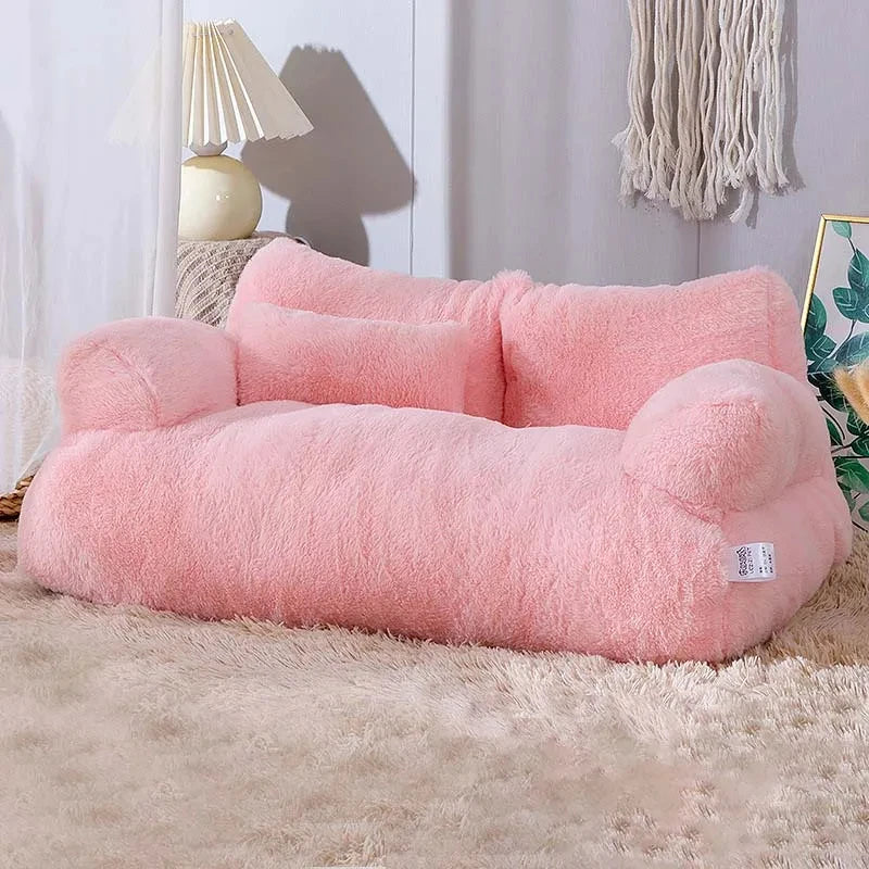 Luxury Plush Sofa Bed for Cats and Small Dogs