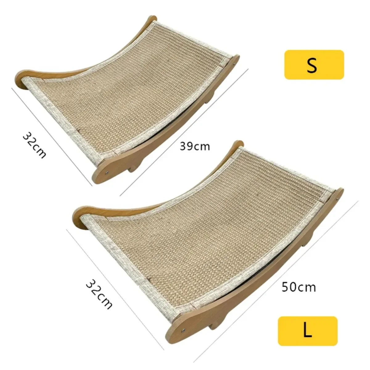 Wooden Cat Scratcher Lounger