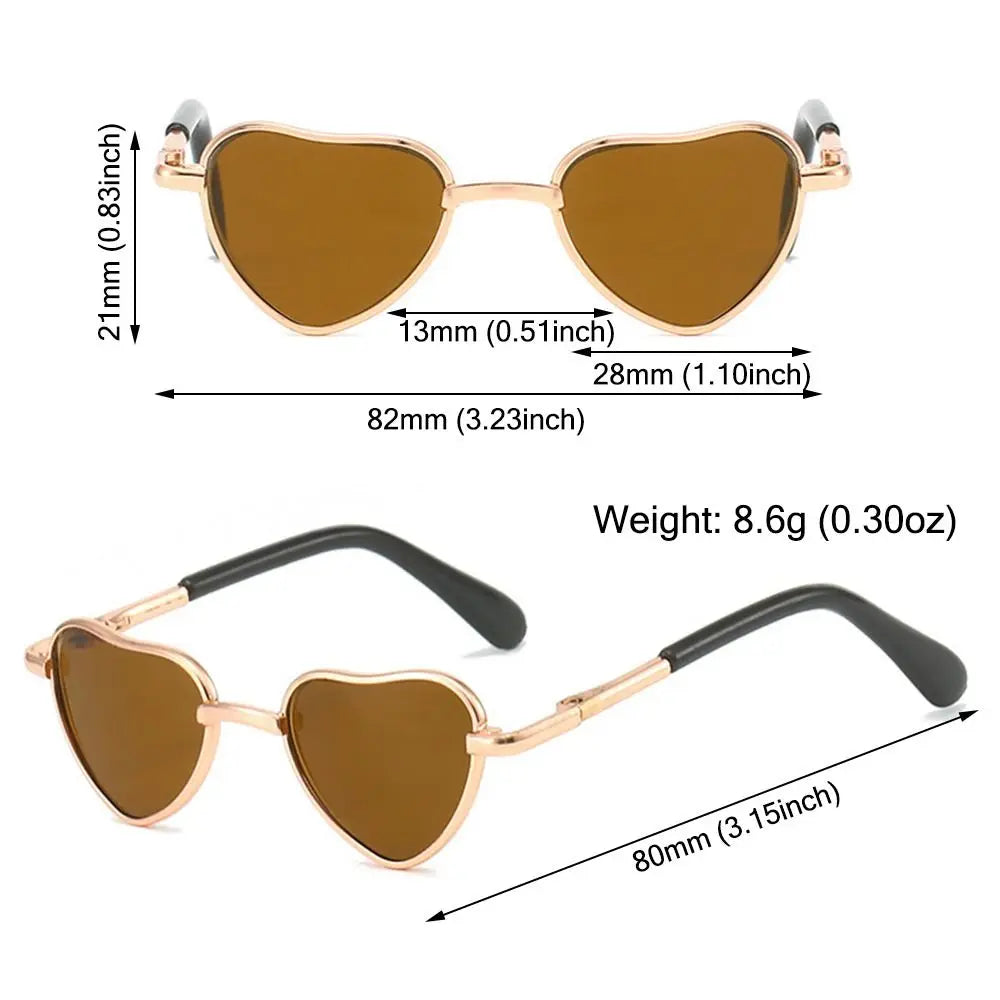 Heart-Shaped Pet Sunglasses