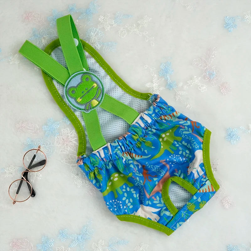 Washable Pants for Female Dogs - Light Blue / S (1 to 2.5 kg)