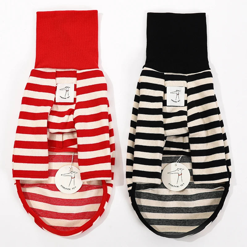 Striped Roll-Neck Top for Greyhounds