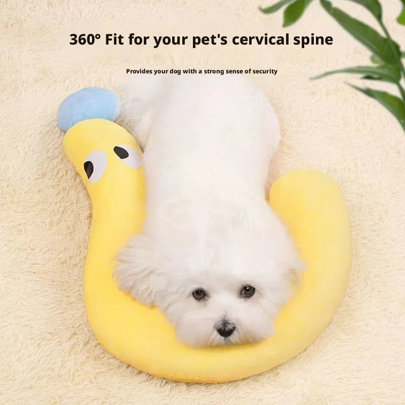 U-Shaped Neck Pillow for Cats and Small Dogs