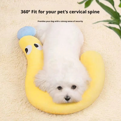 U-Shaped Neck Pillow for Cats and Small Dogs