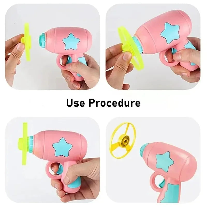 Flying Propeller Launcher Cat Toy