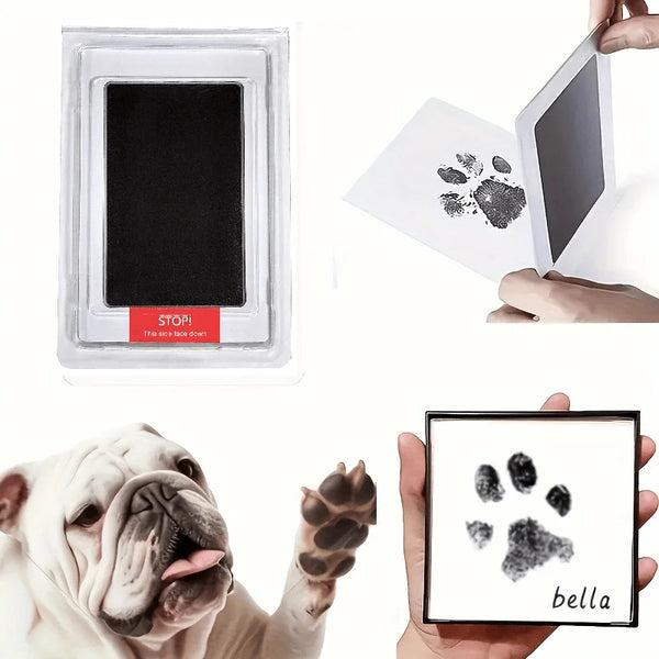 Inkless pet paw print keepsake kit