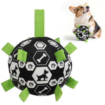 Football with Grab Tabs for Dogs